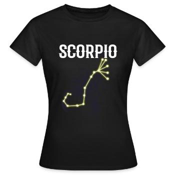 Scorpio Astrologie - Frauen T-Shirt - Schwarz - Vorne - AI Model Female 172 dark (172cm)