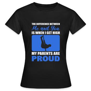 Drôle de lanceur de javelot - T-shirt Femme - noir - Devant - AI Model Female 172 dark (172cm)