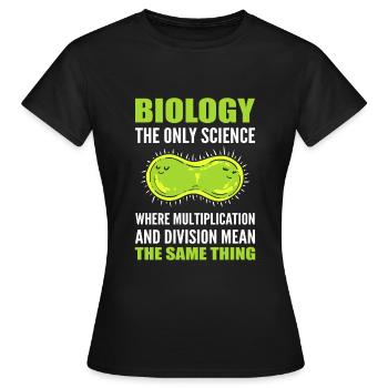 Funny Science Recherche en biologie - T-shirt Femme - noir - Devant - AI Model Female 172 dark (172cm)