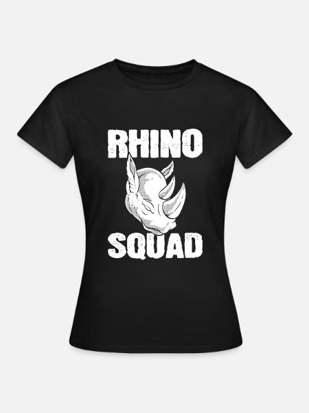 Rhino Squad Zoologe - Frauen T-Shirt - Schwarz