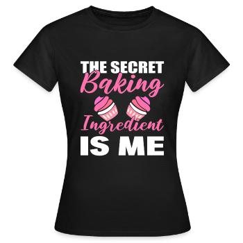 Zutaten backen Konditor - Frauen T-Shirt - Schwarz - Vorne - AI Model Female 172 dark (172cm)