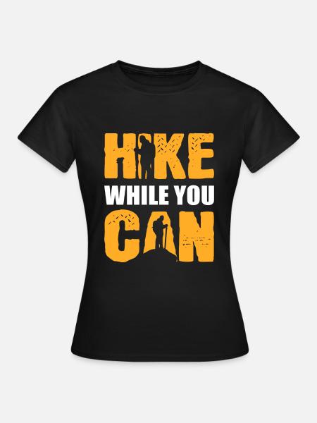 Wanderberg Backpacker - Frauen T-Shirt - Schwarz