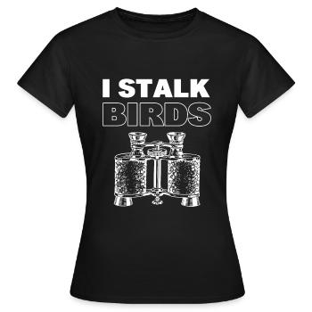 Vogelliebhaber Ornithologe - Frauen T-Shirt - Schwarz - Vorne - AI Model Female 172 dark (172cm)