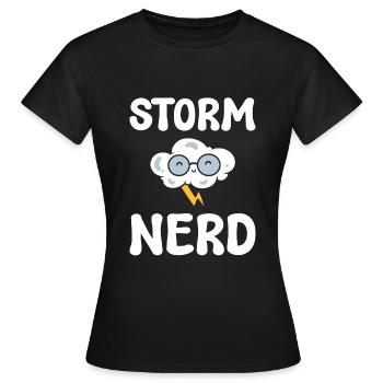 Meteorologie Regen Wetterfrosch - Frauen T-Shirt - Schwarz - Vorne - AI Model Female 172 dark (172cm)
