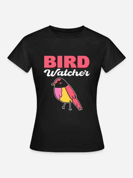 Bird Watcher Vogelbegeisterte - Frauen T-Shirt - Schwarz