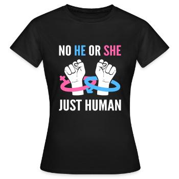 Geschlechtergleichheit Verteidiger - Frauen T-Shirt - Schwarz - Vorne - AI Model Female 172 dark (172cm)