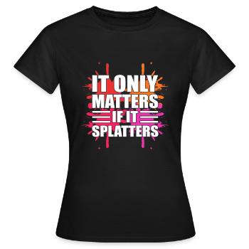 Lustiges Paintball Paintball -Teilnehmer - Frauen T-Shirt - Schwarz - Vorne - AI Model Female 172 dark (172cm)