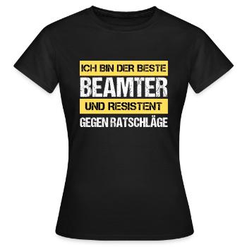Fonctionnaire résistant - T-shirt Femme - noir - Devant - AI Model Female 172 dark (172cm)