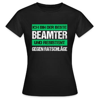 Fonctionnaire résistant - T-shirt Femme - noir - Devant - AI Model Female 172 dark (172cm)