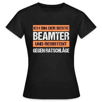 Fonctionnaire résistant - T-shirt Femme - noir - Devant - AI Model Female 172 dark (172cm)