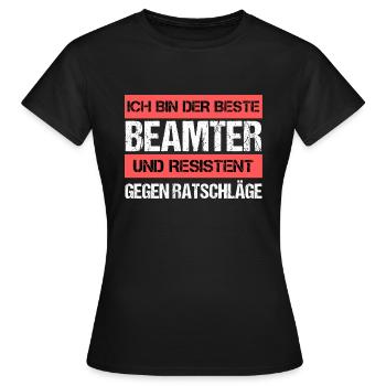 Fonctionnaire résistant - T-shirt Femme - noir - Devant - AI Model Female 172 dark (172cm)