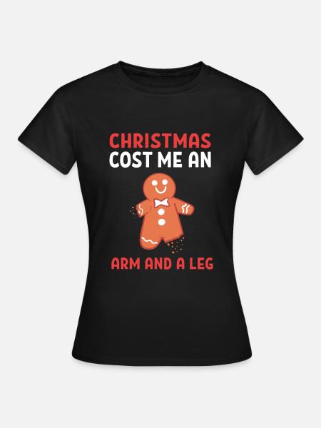 Lebkuchenmann Bäcker - Frauen T-Shirt - Schwarz