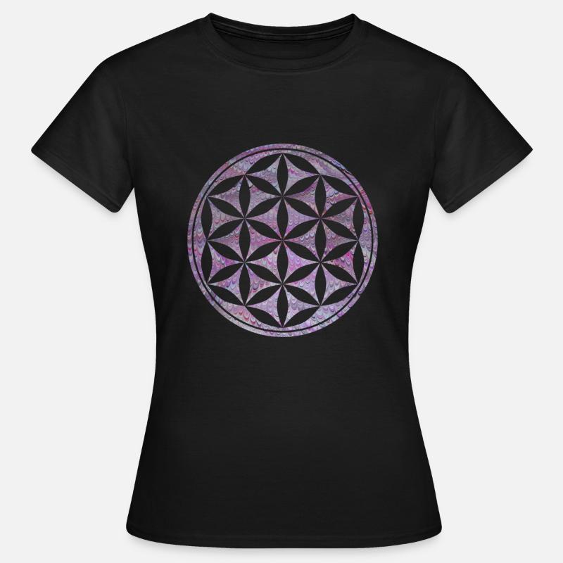 blume des lebens e 62 - Frauen T-Shirt - Schwarz