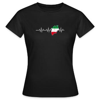 Mein Herz Schlägt Für NRW Nordrhein-Westfalen - Frauen T-Shirt - Schwarz - Vorne - AI Model Female 172 dark (172cm)
