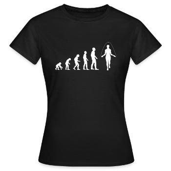 Rope Jumping Evolution Jump Rope - Women's T-Shirt - black - Front - AI Model Female 172 dark (172cm)