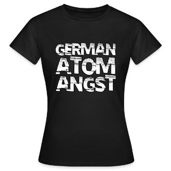 German Atom Angst - Frauen T-Shirt - Schwarz - Vorne - AI Model Female 172 dark (172cm)