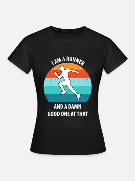Joggen - Frauen T-Shirt - Schwarz