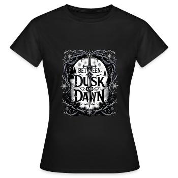 Zwielichtige Geheimnisse - Schwert der Dämmerung - Frauen T-Shirt - Schwarz - Vorne - AI Model Female 172 dark (172cm)