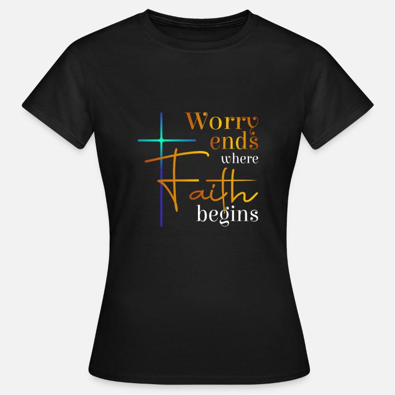 Worry ends - Women's T-Shirt - black