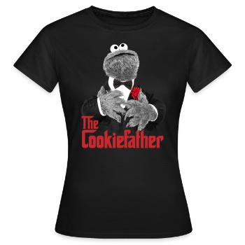Sesamstraße Cookiefather - Frauen T-Shirt - Schwarz - Vorne - AI Model Female 172 dark (172cm)