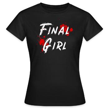 Final Girl Horrorfilm Überlebende - Frauen T-Shirt - Schwarz - Vorne - AI Model Female 172 dark (172cm)