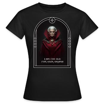 Wise woman - Frauen T-Shirt - Schwarz - Vorne - AI Model Female 172 dark (172cm)