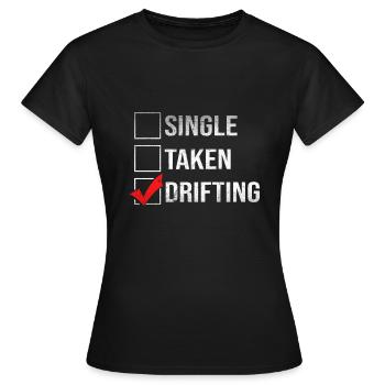 Dérive à une seule prise de voiture Dérive de course - T-shirt Femme - noir - Devant - AI Model Female 172 dark (172cm)