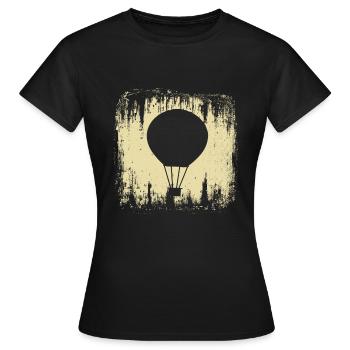 Heißluftballon - Frauen T-Shirt - Schwarz - Vorne - AI Model Female 172 dark (172cm)