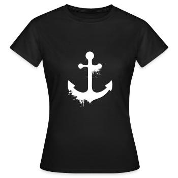 Ancre maritime - T-shirt Femme - noir - Devant - AI Model Female 172 dark (172cm)