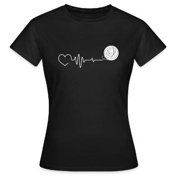 Tricot Tricot Crochet Tricoteur - T-shirt Femme - noir - Devant - AI Model Female 172 dark (172cm)