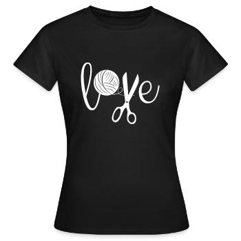 Tricot Tricot Crochet Tricoteur - T-shirt Femme - noir - Devant - AI Model Female 172 dark (172cm)