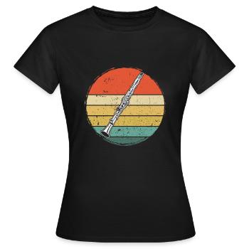 Clarinet Clarinet player Clarinetist - Women's T-Shirt - black - Front - AI Model Female 172 dark (172cm)