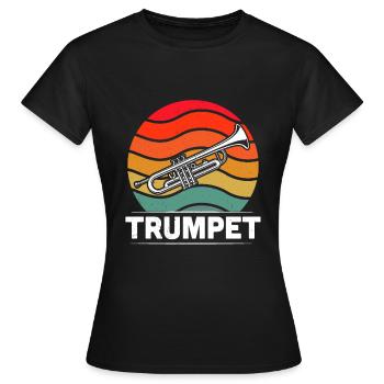 Trumpet Trumpet Player Trumpeter - Women's T-Shirt - black - Front - AI Model Female 172 dark (172cm)