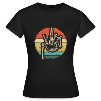 Bagpipes Bagpipes Bagpipe - Women's T-Shirt - black - Front - AI Model Female 172 dark (172cm)