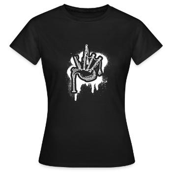 Cornemuse Cornemuse Cornemuse - T-shirt Femme - noir - Devant - AI Model Female 172 dark (172cm)