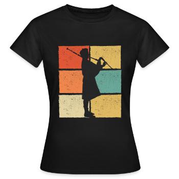 Bagpipes Bagpipes Bagpipe - Women's T-Shirt - black - Front - AI Model Female 172 dark (172cm)