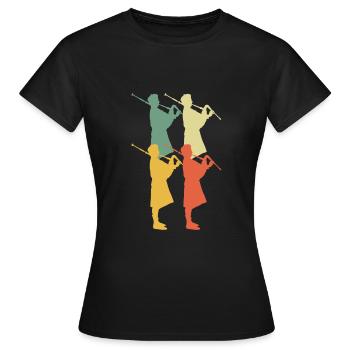 Bagpipes Bagpipes Bagpipe - Women's T-Shirt - black - Front - AI Model Female 172 dark (172cm)