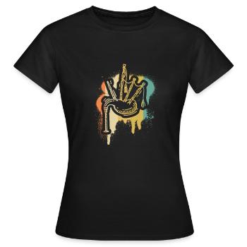 Cornemuse Cornemuse Cornemuse - T-shirt Femme - noir - Devant - AI Model Female 172 dark (172cm)