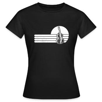 Double bass Double bass player Double bass player - Women's T-Shirt - black - Front - AI Model Female 172 dark (172cm)