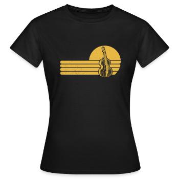 Double bass Double bass player Double bass player - Women's T-Shirt - black - Front - AI Model Female 172 dark (172cm)