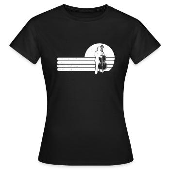 Double bass Double bass player Double bass player - Women's T-Shirt - black - Front - AI Model Female 172 dark (172cm)