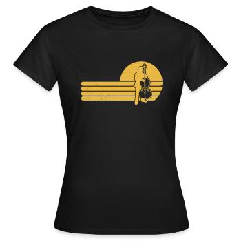 Double bass Double bass player Double bass player - Women's T-Shirt - black - Front - AI Model Female 172 dark (172cm)