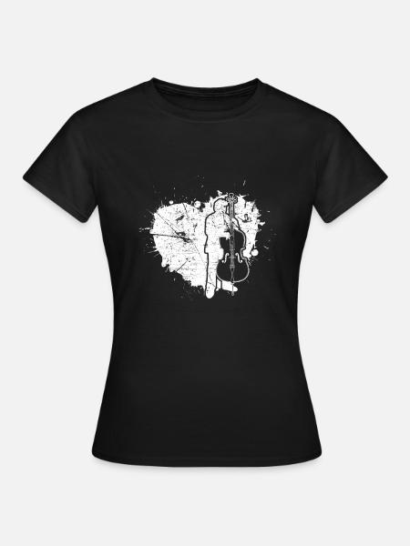 Double bass Double bass player Double bass player - Women's T-Shirt - black