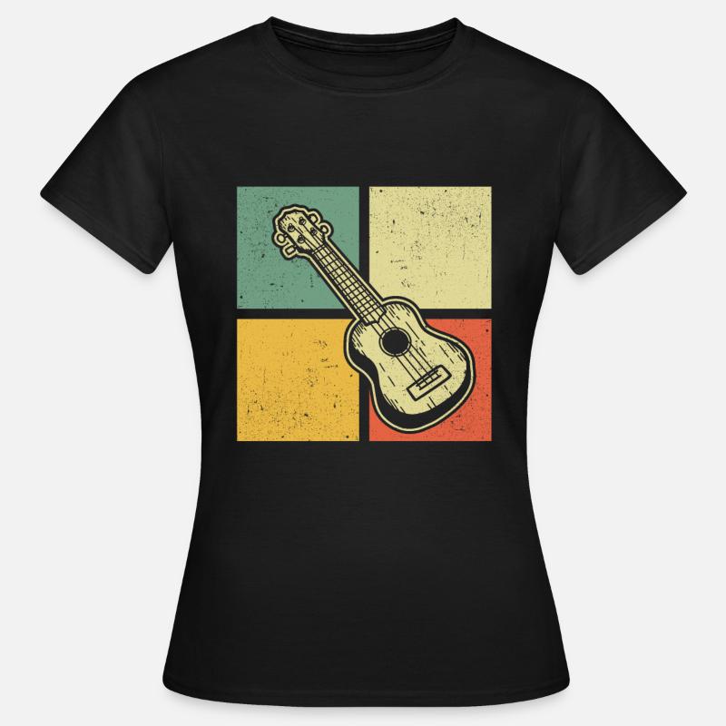 Ukulele Ukulele Player Ukulelist - Women's T-Shirt - black