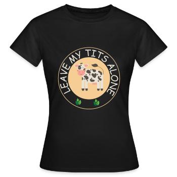 Vegan Fleischlos Tierlieb & Veganer - Frauen T-Shirt - Schwarz - Vorne - AI Model Female 172 dark (172cm)
