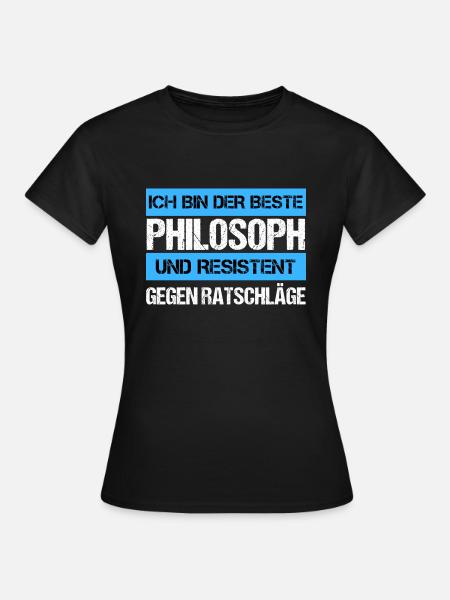 Resistenter Philosoph - Frauen T-Shirt - Schwarz