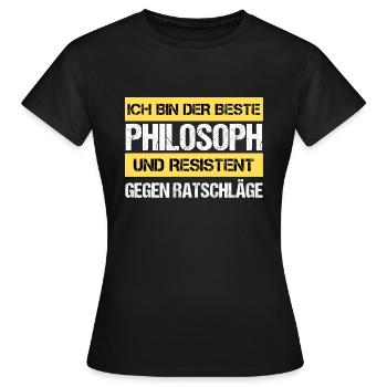 Resistant Philosopher - Women's T-Shirt - black - Front - AI Model Female 172 dark (172cm)