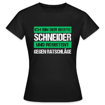 Cutter résistant - T-shirt Femme - noir - Devant - AI Model Female 172 dark (172cm)