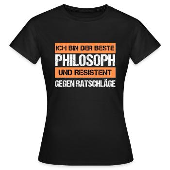 Resistant Philosopher - Women's T-Shirt - black - Front - AI Model Female 172 dark (172cm)