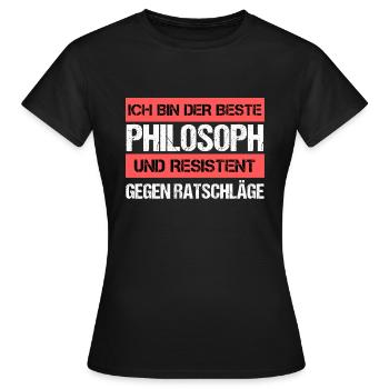 Resistant Philosopher - Women's T-Shirt - black - Front - AI Model Female 172 dark (172cm)